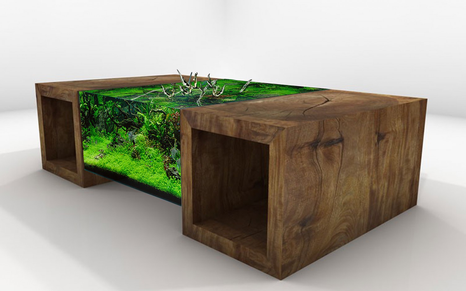 fish tank table for living room